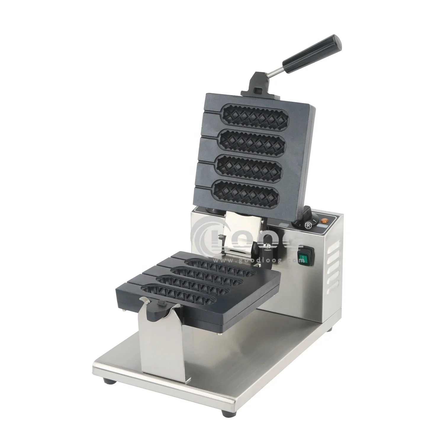 Wholesale Factory Price Commercial Electric Stick Waffle Making Machine Changeable Pan Hot Dog Waffle Maker