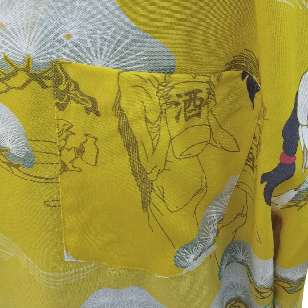 Custom Fashion Hawaii Casual Shirt Short Sleeve Digital Print Polyester Beach Bowling Shirts For Men