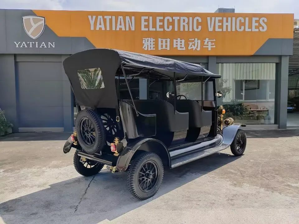 CE approved 8seat battery powered electric vintage golf cart