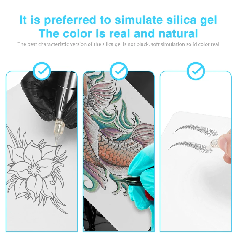 MASSA Private Label White Tattoo Practice Skin for Permanent Makeup Art Practice Use