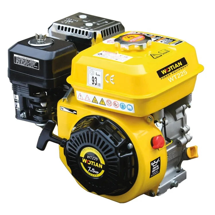 
 Высокое качество Электрический Старт Мини 7.5hp 223cc четырехтактный двигатель с воздушные охлаждением один 4 тактный бензиновый двигатель для бензинового генератора  