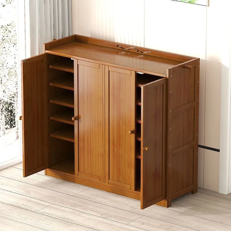 Chinese shoe cabinet Multi-layer household thick shoe rack landing integrated high storage cabinet