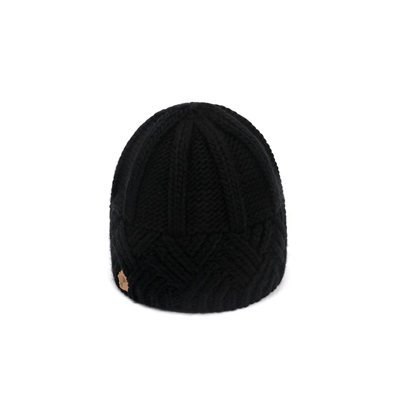 Wholesale Winter Retro Solid Warm Acrylic Soft Stretchy Thick Chunky Rib Knitted Crochet Hat Beanies For Women