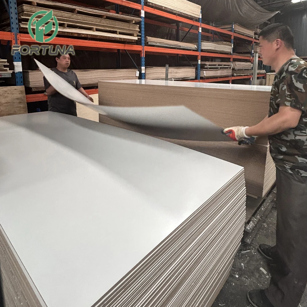 Best Quality 18mm Plain MDF Panel and Melamine MDF Board For Sale