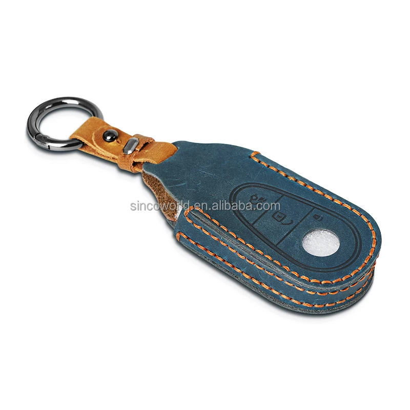 GRS custonization car logo leather folding key case cover manufacturer