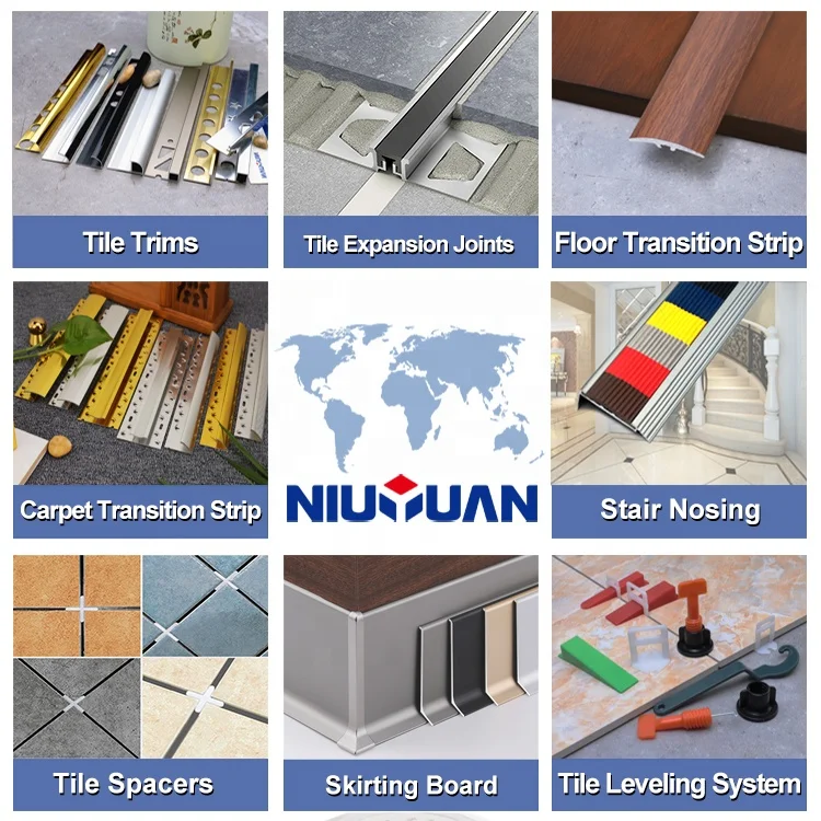 Free Sample Hot Sale Wall Decoration Tile Trim 90 Degree Angle Aluminum Corner Guard