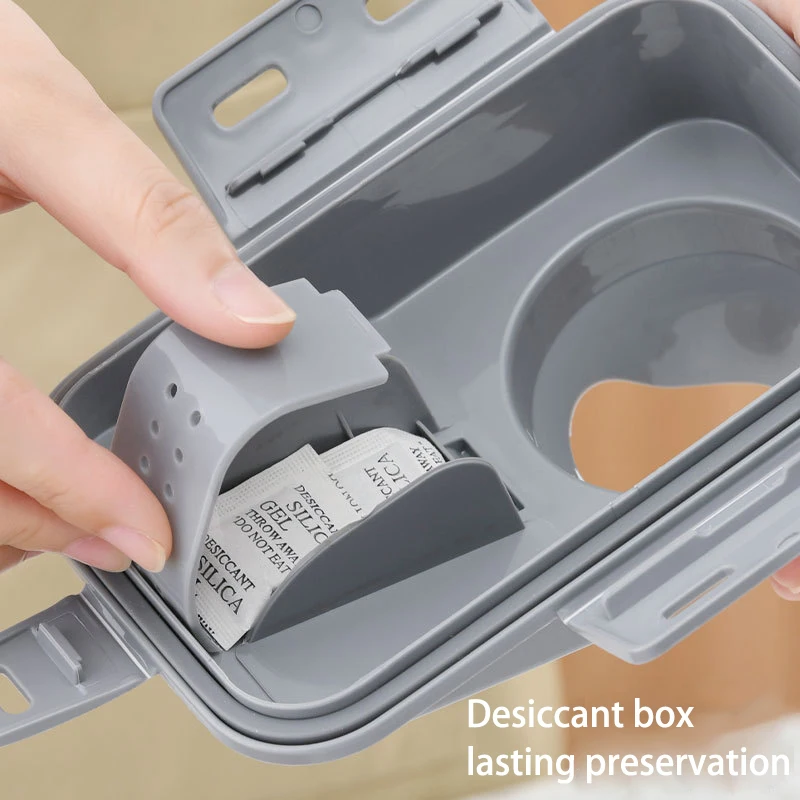 Multipurpose Organization Lasting Preservation Oatmeal Grain Dry Food Storage Container Cereal Jar With Desiccant Box