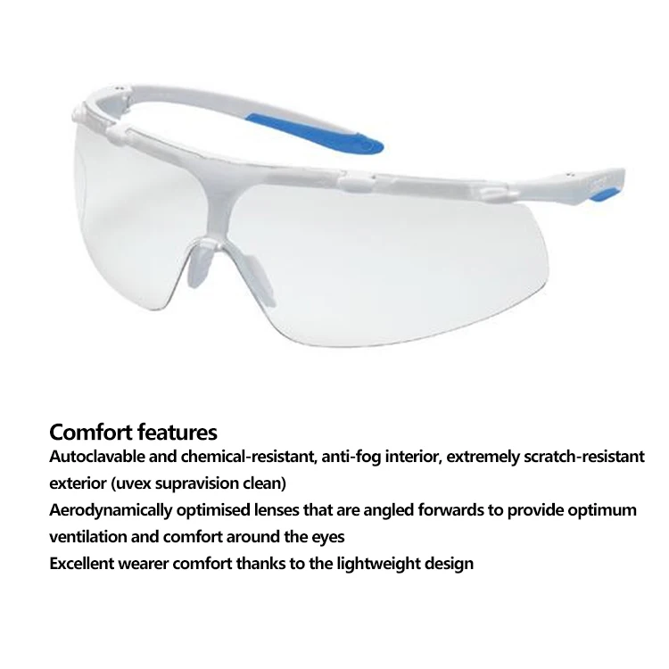 Uvex super fit 9178500 Chemical Resistant Anti Fog Goggles For Men Lentes De Seguridad Industrial Safety Glasses Eye Protection