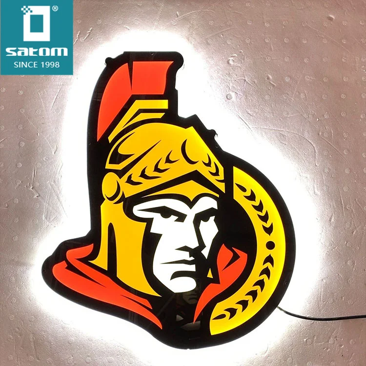 Привлекательная индивидуальная брендовая акриловая лазерная резка Lightbox Signage