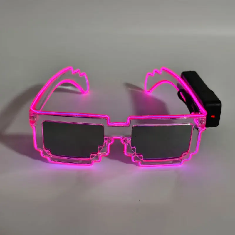 LED Glowing Disco Glasses Led Glass Transparent Screen Glasses Party Glasses With Led