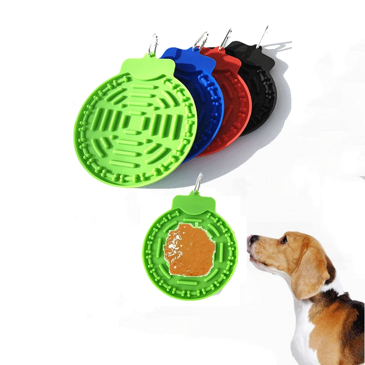 
Hot Sale Silicone Dog Food Mat Dog Slow Feeder Bath Washing Distraction Pet Dog Lick Pad 