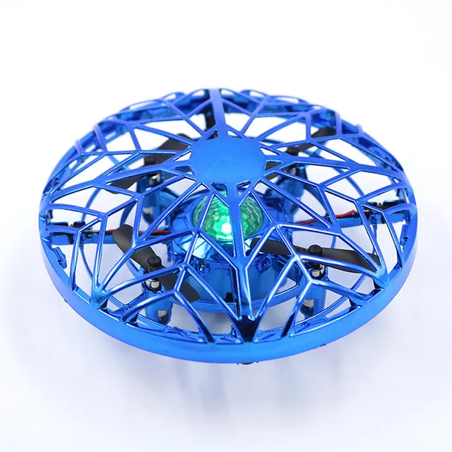 Induction flying toy remote control aircraft 360 degree spinning small flying ball drone with LED light