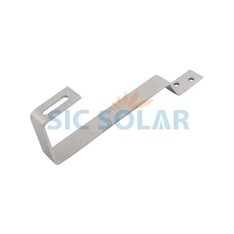 stainless steel Flat Tile Roof Solar Hook For Solar PV Panel Mounting system