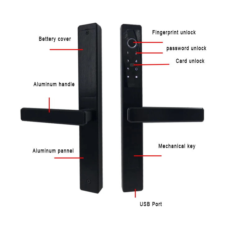 
ELA Hot Selling Smart Home Proximity Password Fingerprint Lock Door 
