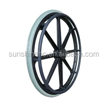 24 inch wheelchair wheel parts mag wheels with handrim Manual Wheel Chair Spare Parts SPMW01