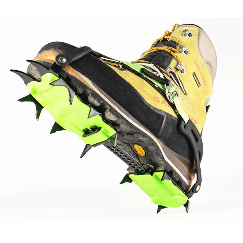 Snow Climbing Crampons, Flexible Adjustment High Temperature Resistant Slip Proof Teeth Ice Crampons for Climber for Outdoor