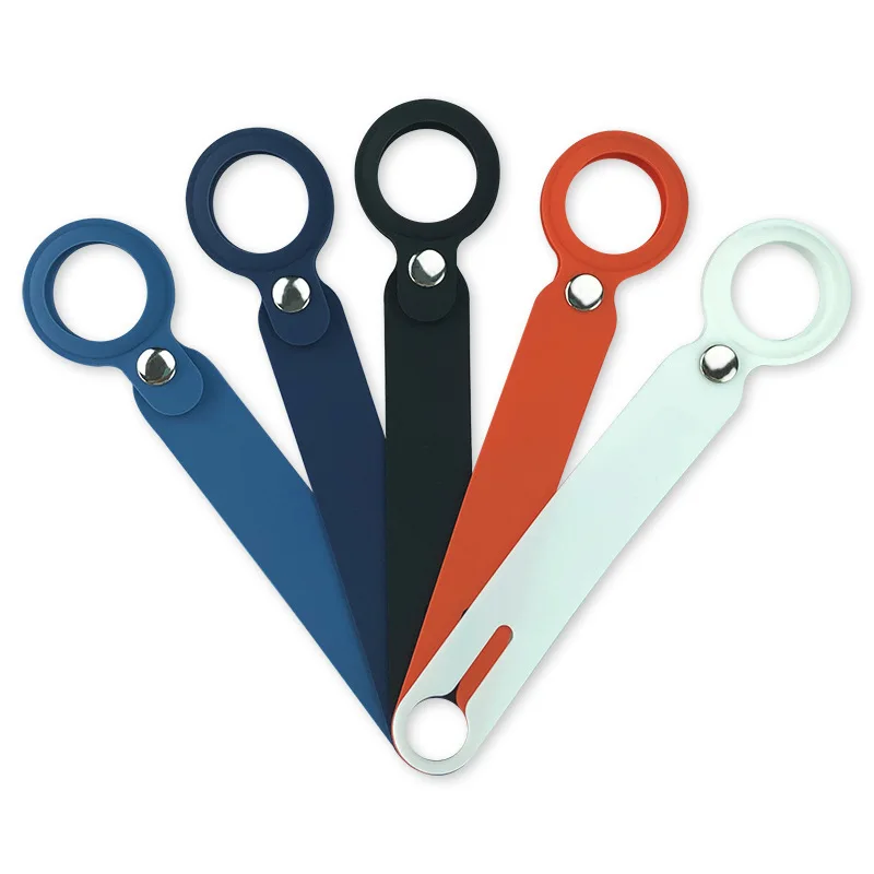 2021  hot sale locator tracker anti-lost device keychain silicone protective cover suitable for Apple Airtags cas