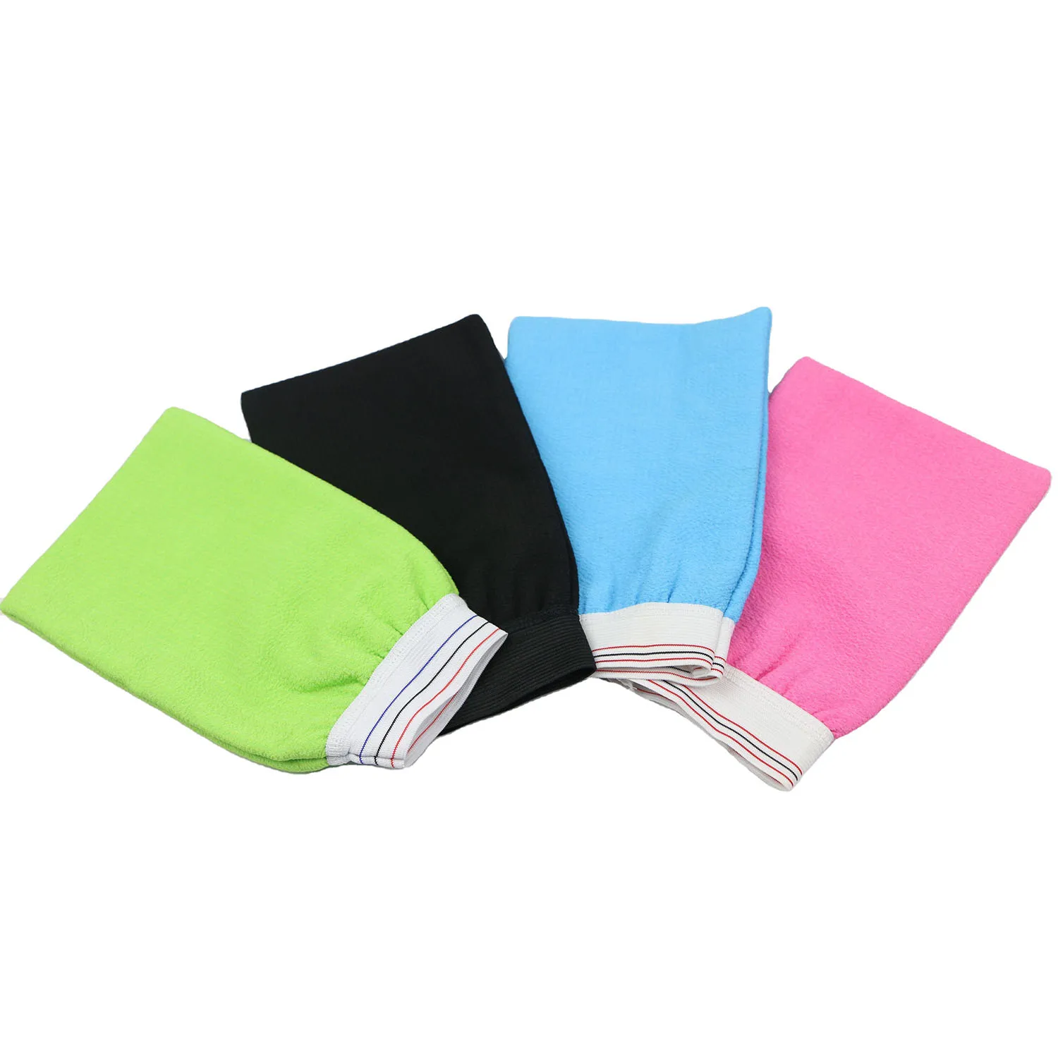 Cheap Factory Price High Quality Hammam Nylon Bath Shower Glove Bath Mat Spa Body Cleaning Exfoliating Bath Gloves