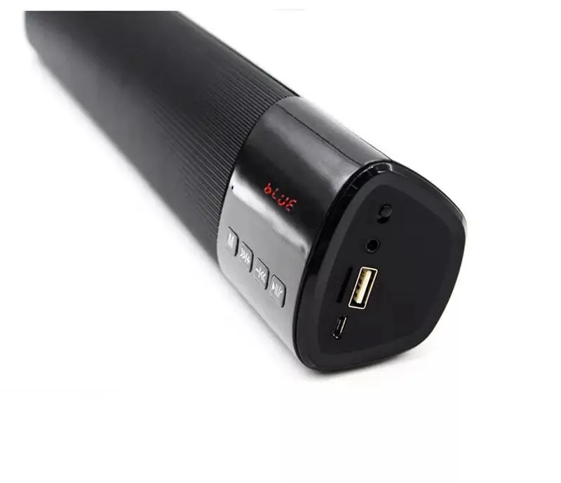 Factory Price OEM LED Display TV  Sound Bar Home Theater System Soundbar Speaker Support FM Radio Clock TF USB