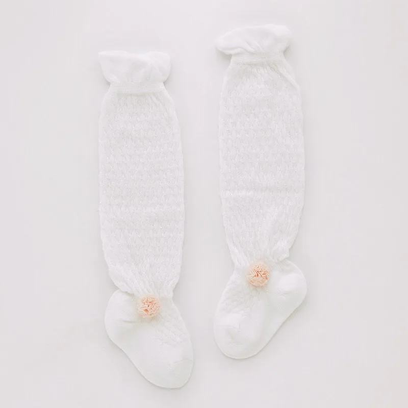 Wholesale In-stock Summer Mesh Baby Kids Cotton Long  Knee High Socks Stocking For Girls And Boys Dailywear