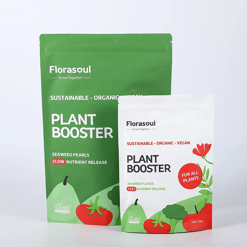 Eco Compostable Bags Biodegradable Packing Ziplock Craft Kraft Paper Food Dried Fruits Custom Stand Up Pouch Packaging Bag