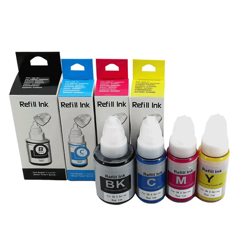 Refill Inkjet Dye Ink Water Base Printing Ink for For CANON G3810 G2800 G3800 G2810 G4810 G5080 Printer