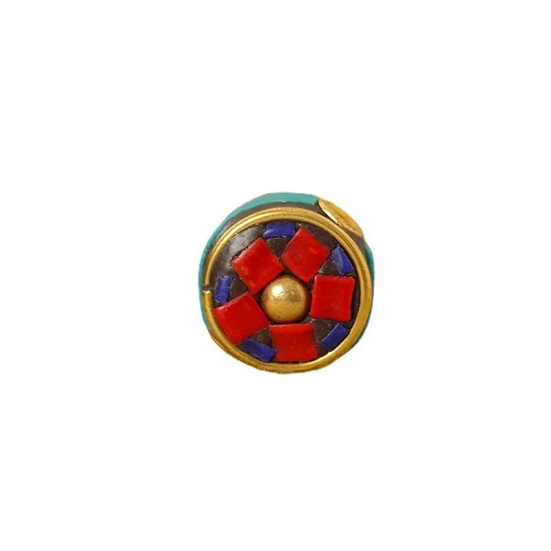 Hot Sale Handmade Round Brass Buddhist Tibetan Nepalese Bead for Jewelry Making