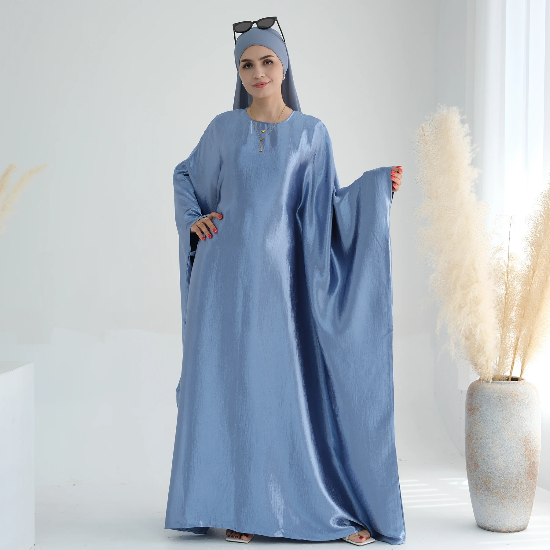 Loriya Abaya 2025 Islamic Clothing Oversized Modest Dresses With Belt inside Abaya Women Muslim Dress Eid Ramadan Luxury Abaya
