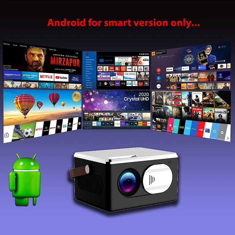 BLJ-480 Protection design of lens cover of projector 480P physical resolution 80ANSI lumens high brightness silent fan