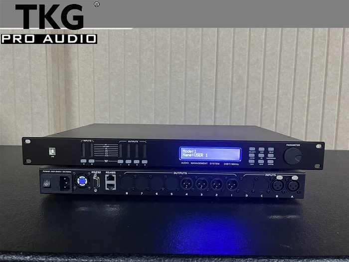 TKG  2 in 4 out  MK-2400 performance stage sound audio karaoke processor  karaoke effect processor  speaker processor