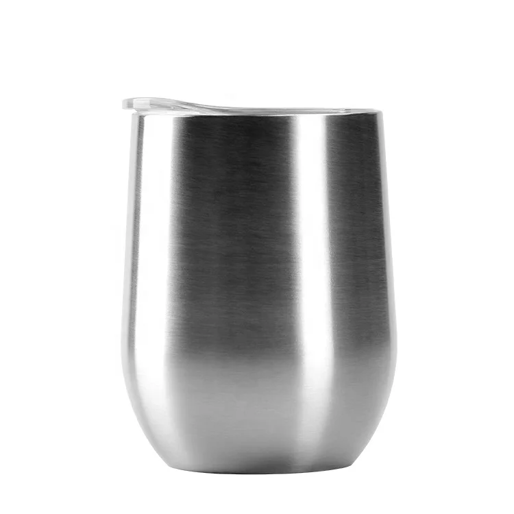 Stainless steel insulated 12 oz coffee tumbler cup with lid eco friendly coffee cup