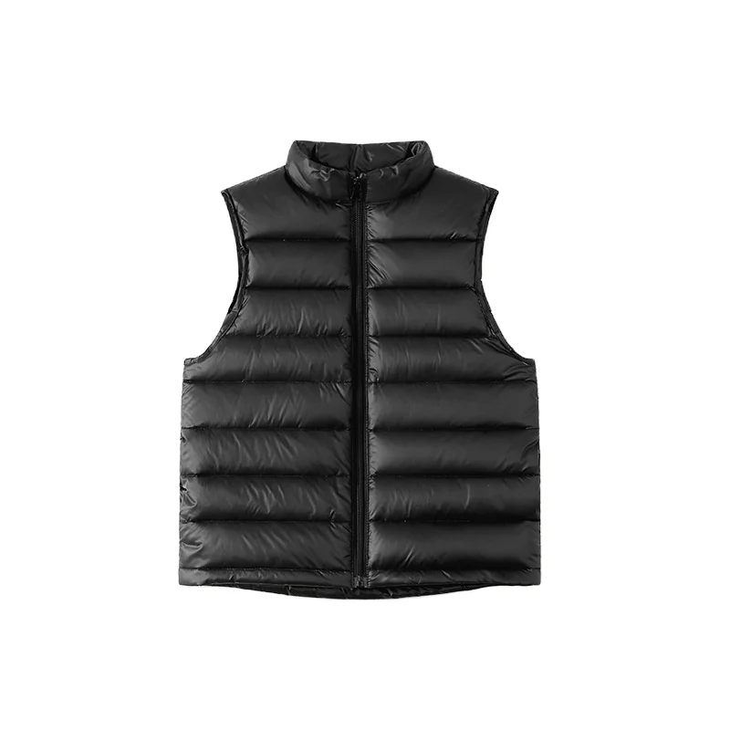 custom kids warm winter sleeveless puffer vest children boys and girls