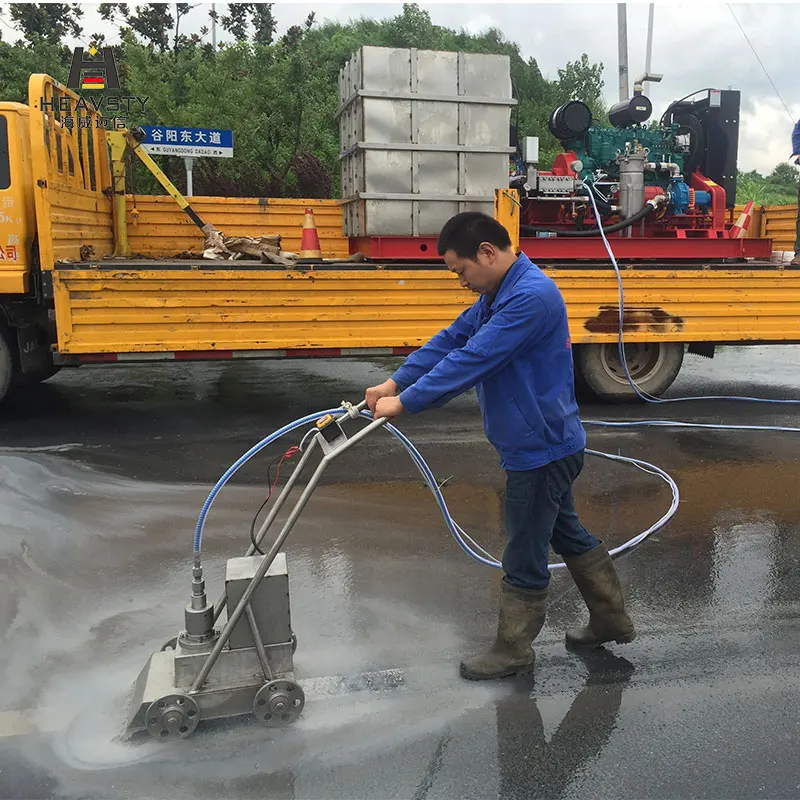 HEAVSTY HW90-3A China manufacture High Pressure thermoplastic road surface cleaner road marking paint removal machines