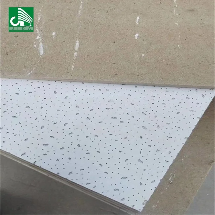 Mineral Fiber Ceiling Tile mineral fiber ceiling board/ durable moistureproof gypsum/ perforated mineral fiber ceiling