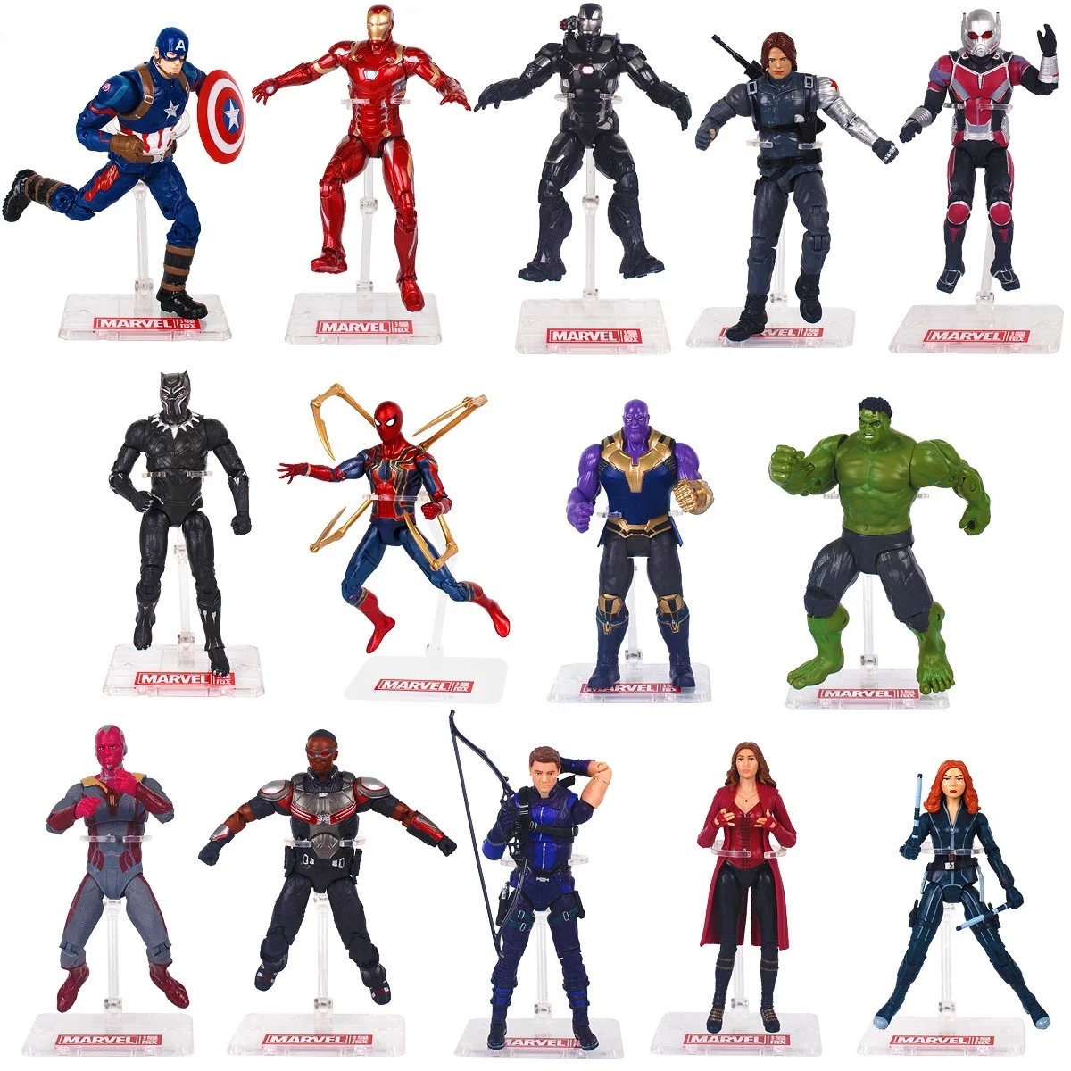 Оригинальные ПВХ Фигурки avengers3 от производителя 3D фигурки героев marvel