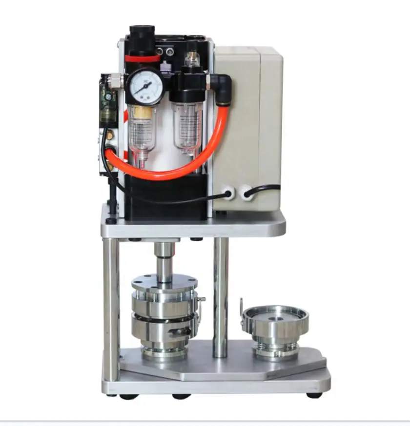 Semi Automatic Button Badge Machine Pneumatic Button Maker Machine Round Pin Button Making Press