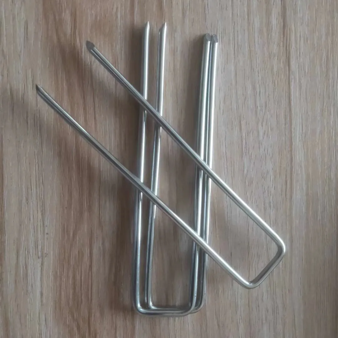 Anchor Pins for Ground Cloth, Weed Mat, Dog Fence, Landscape barbed staples