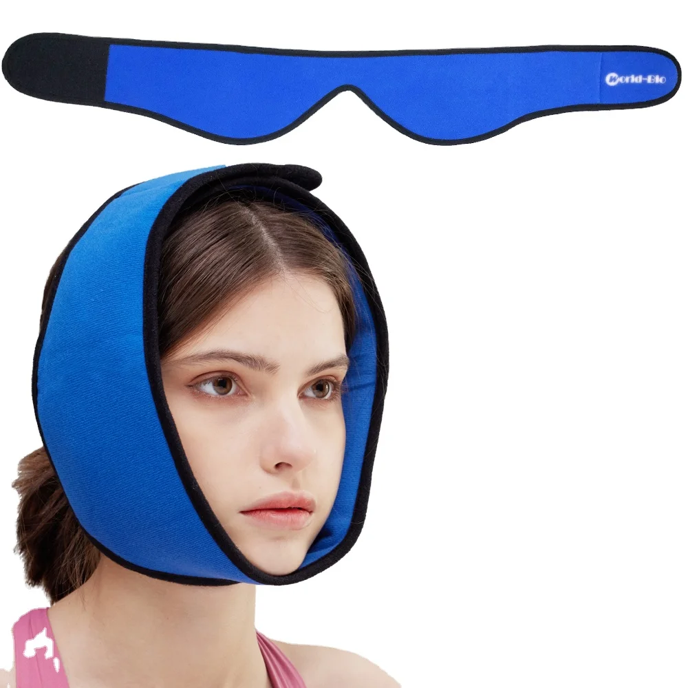 Face Ice Pack for Jaw Head and Chin Adjustable Hot and Cold Wrap for Wisdom Teeth and TMJ Pain Relief