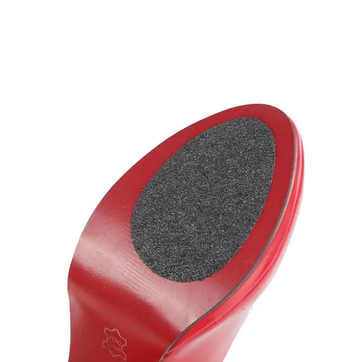 1 Pair Black Frosted Pattern Unisex Rubber Self-adhesive Wear-resisting Anti-skid and Noise Reduction Sole Sticker Cushion Pad