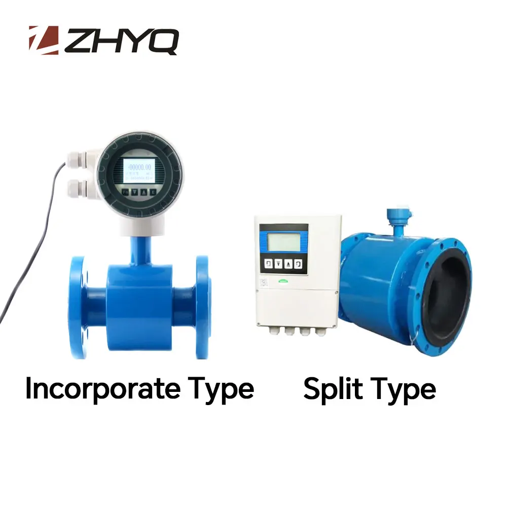 ZHYQ DN3-DN3000 DN800 10inch pipeline type electromagnetic flow meter for China supplier