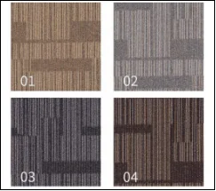 Nylon Commercial Modern Office Floor  Carpet Tile 50x50  Factory  Wholesale  PVC Backing