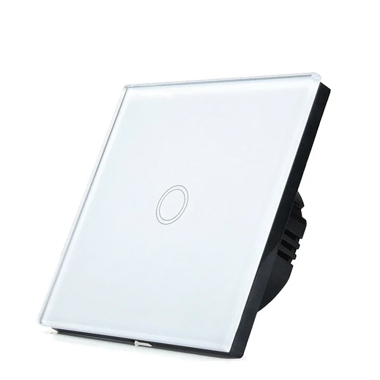 
quality safe capacitive hidden embedded wireless photocell remote tempered glass wall bathroom touch control light switch 