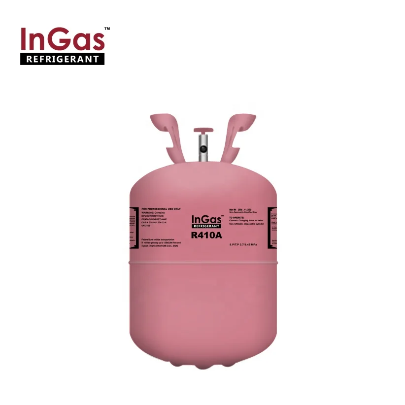 Refrigerant gas R410 11.3kg disposable cylinder for air conditioning