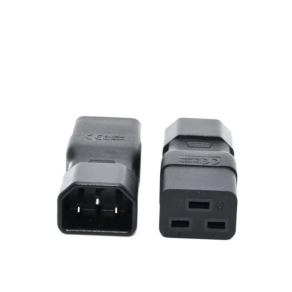 IEC 320 C14 Male To C19 Female AC Adapter Converter Connector For PUD UPS