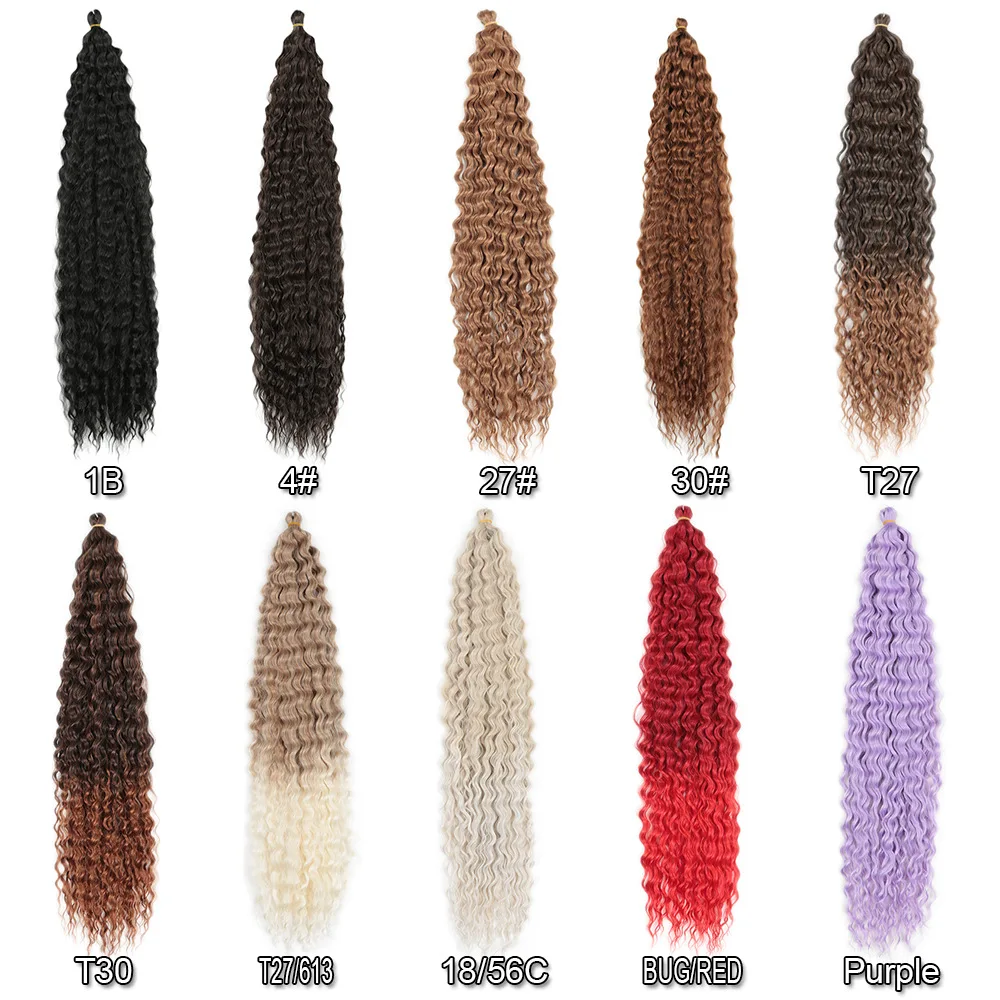 22 inch 30inch  DeepTwist high-temperature silk Latin American curly white long curly hair extensions Kinky Curly Braids