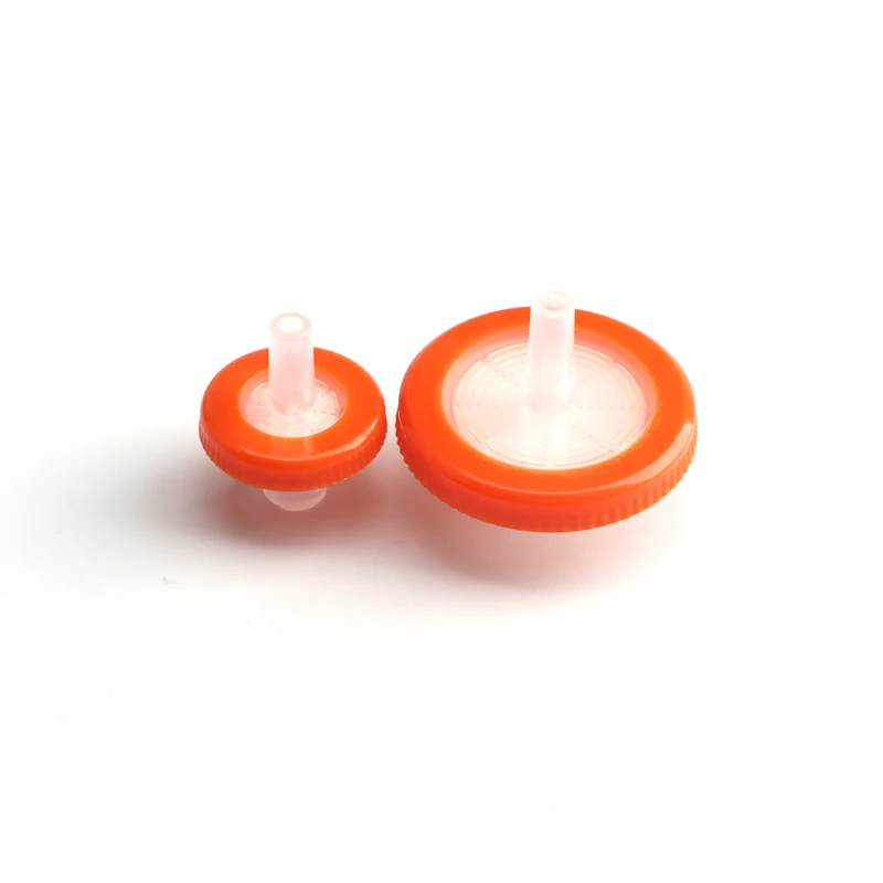 PTFE 33mm 0.45um micron Disposable Hydrophobic/Hydrophilic  PTFE Syringe Filter For Lab Use