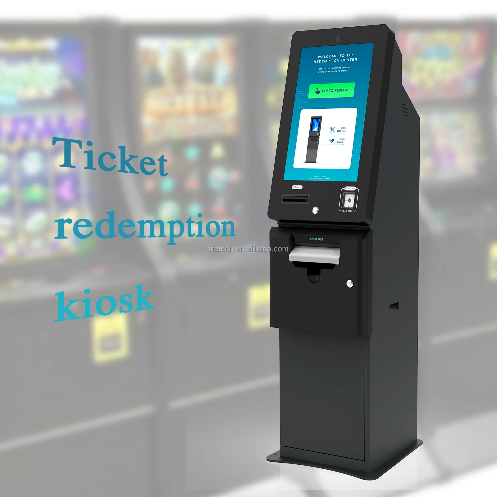 Ticket redemption kiosks diamond skill series game board skill game cabinet amusement gaming upright cabinet with UPS camera