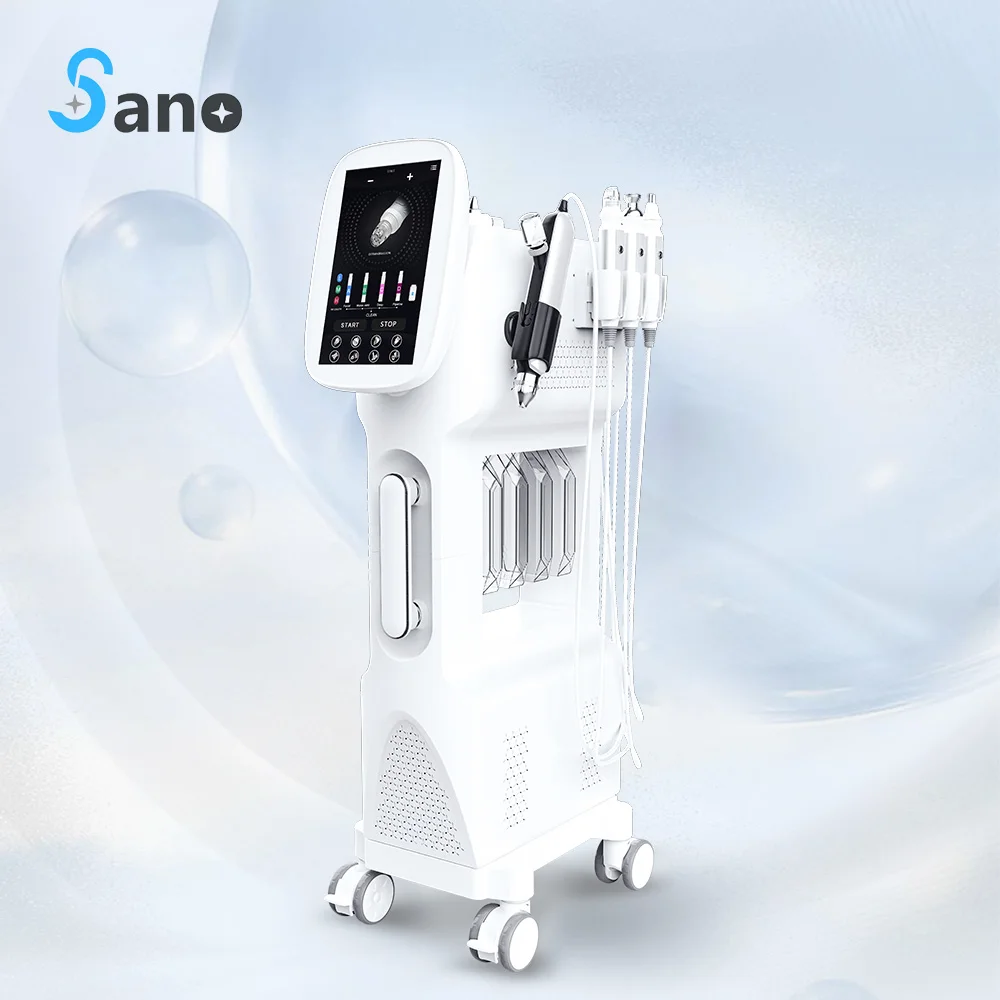 Skin rejuvenation oxygen jet hydra beauty machine facial rf aqua peel cleaning peeling