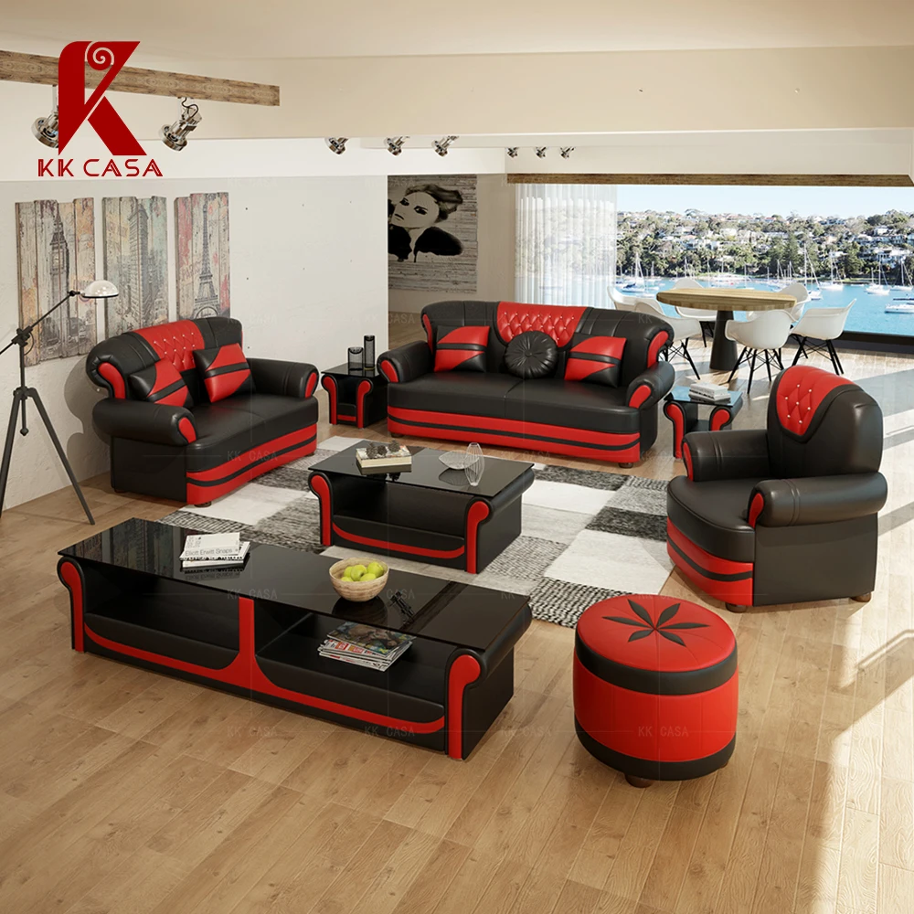 Italian home office furniture 1 2 3 sofa sets leather sofa classic luxury leather sofa for living room