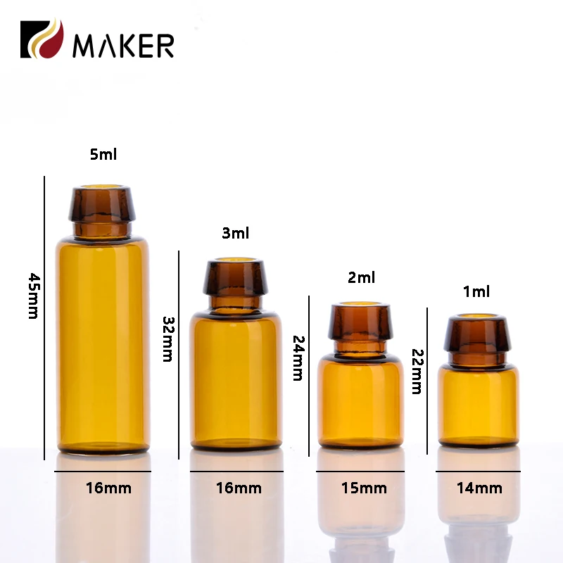 1ml 2ml 3ml 5ml Cosmetic Pharmaceutical Freeze Dried Powder Penicillin Injection Packaging Glass Vials Bottle with Tear off Cap